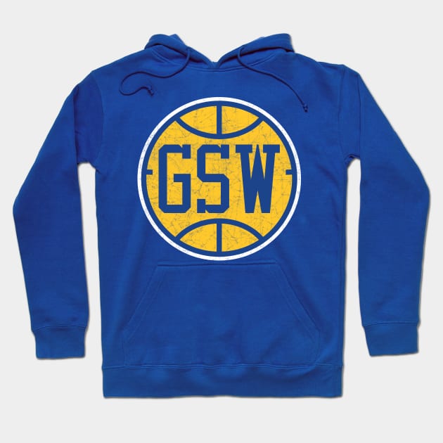 Golden State Vintage Basketball Hoodie by WalkDesigns